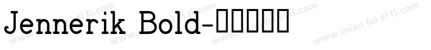 Jennerik Bold字体转换